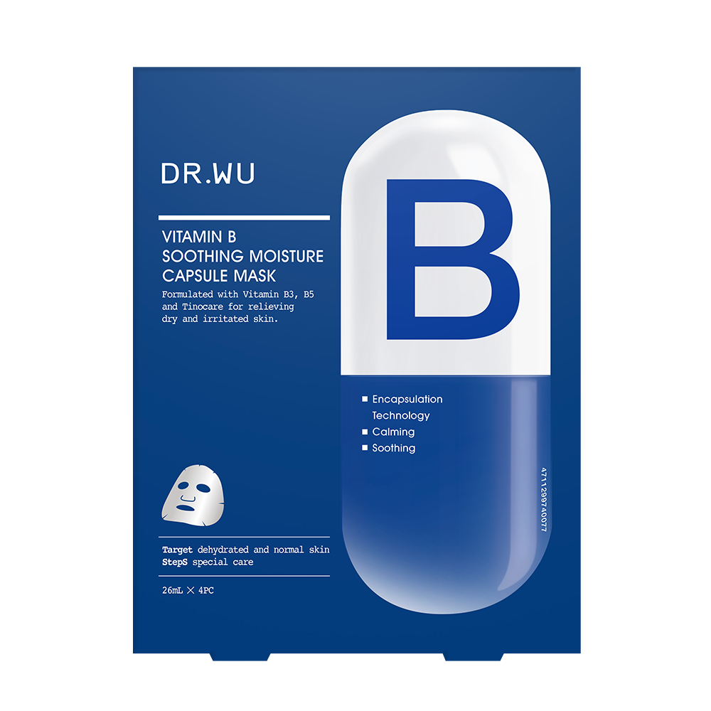 Dr.Wu 維他命B保濕舒緩膠囊面膜4入