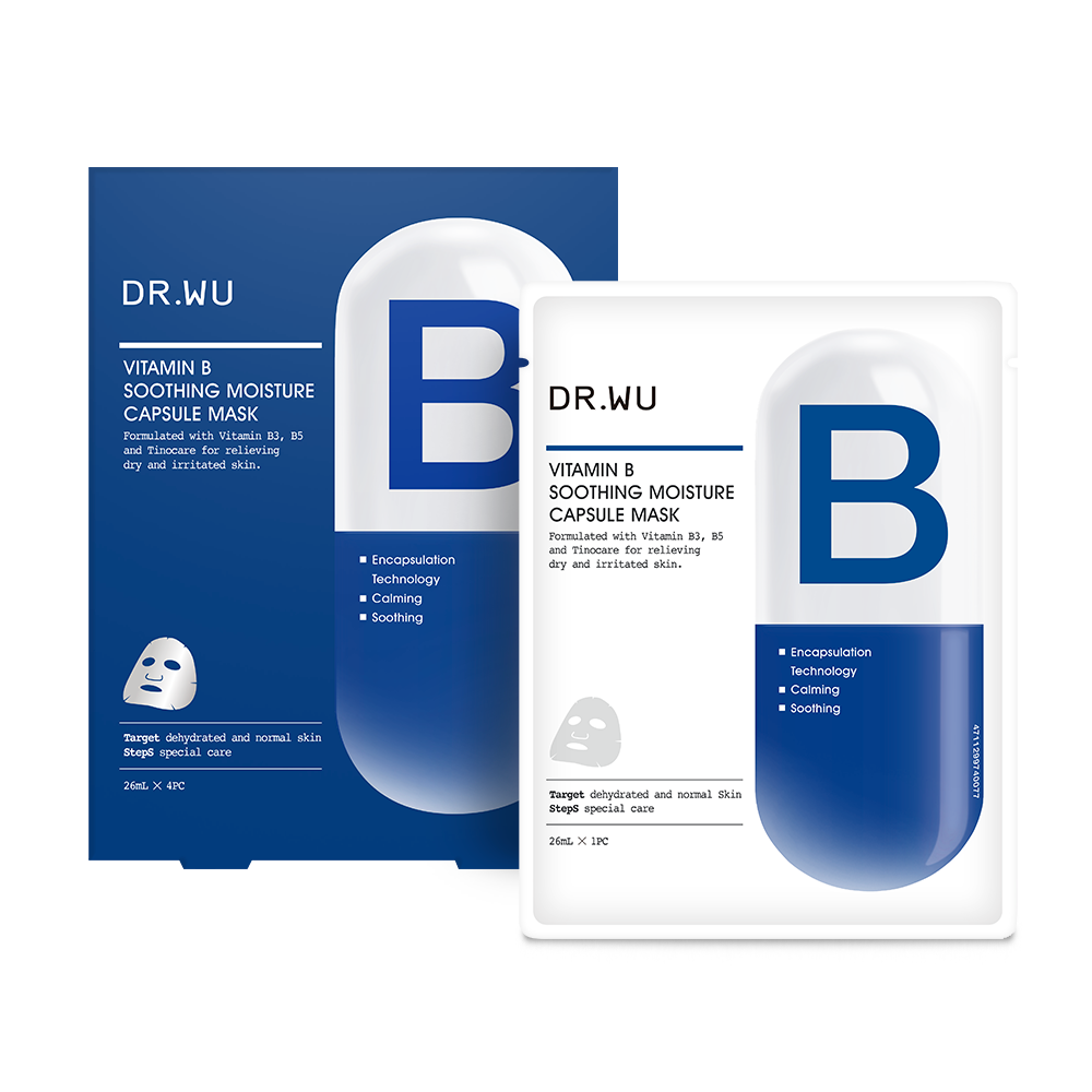 Dr.Wu 維他命B保濕舒緩膠囊面膜4入
