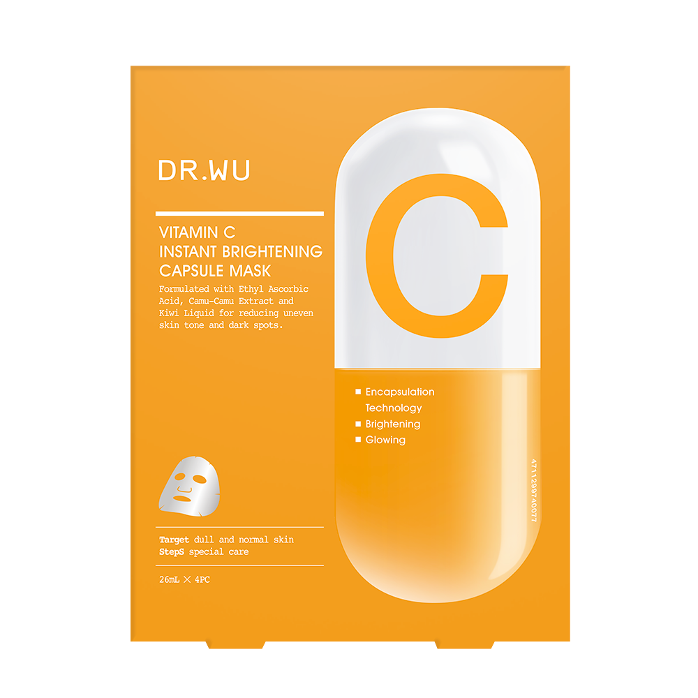 Dr.Wu 維他命C瞬效亮白膠囊面膜4入
