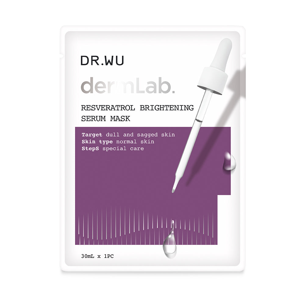 Dr.Wu白藜蘆醇亮白精華面膜4入